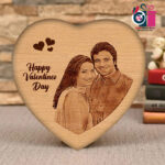 Engrved Wood Heart Shape -2