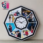 Wooden Octagon Clock
